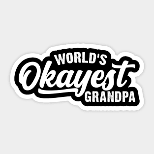 World's Okayest Grandpa Sticker